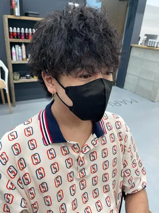 パーマ メンズ 森本裕/オーナー/ スパイラルパーマのヘアスタイル