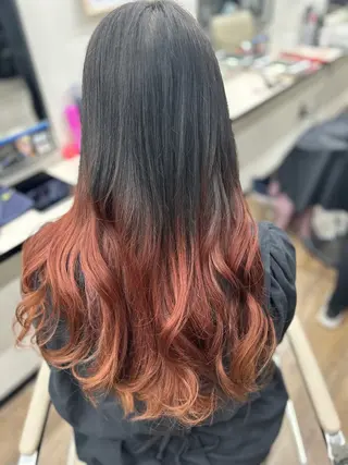 カラー Uhair本山所属・⟡.·mamiya 縮毛矯正/ヘアセットのヘアスタイル