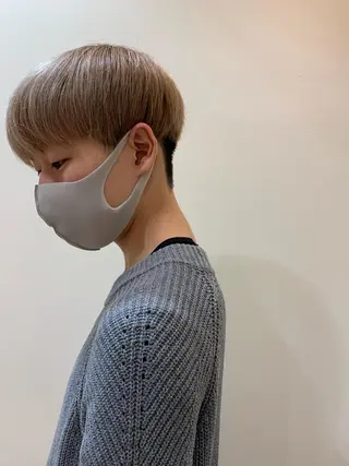 メンズ R-5 shonandai所属・🍋透け感カラー🍃 オリーブ🍐Kahoのヘアスタイル