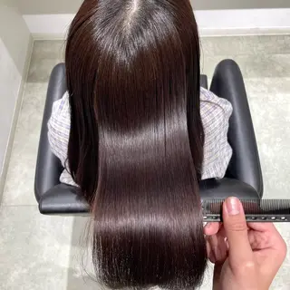 ロング 長町/酸性ストレート /曲がる縮毛矯正のヘアスタイル