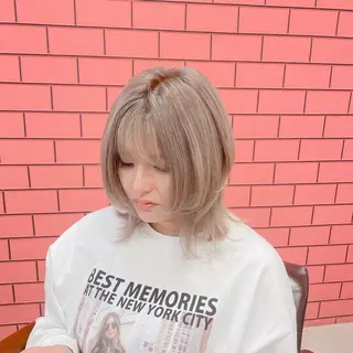 ミディアム カラー デザインカラー髪質 改善Lilithのその他イメージ