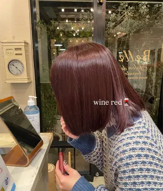 セミロング ブリーチカラー/ 細川はるかのヘアスタイル