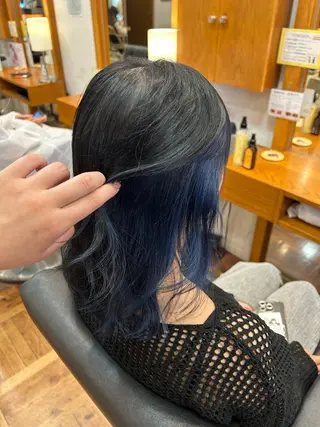 セミロング カラー レイヤー/艶髪カラー 🌷油科あい🌷のヘアスタイル