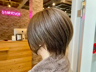 ショート SALOWIN心斎橋Suite店所属・ブリーチ毛にもできる 縮毛矯正|鷹司郎のヘアスタイル