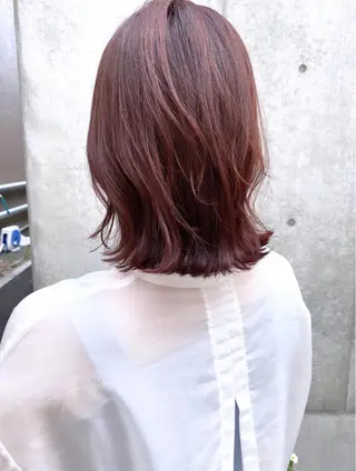 ミディアム カラー 高野響生 /透明感カラーのヘアスタイル