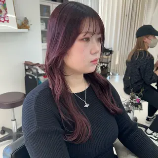 カラー 山崎結菜 🫧透明感カラーのヘアスタイル