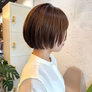 ショート カラー 🌿レイヤーボブ/パ ーマ🌿　木梨健太のヘアスタイル