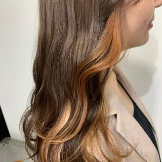 ロング カラー 田中 優衣のヘアスタイル