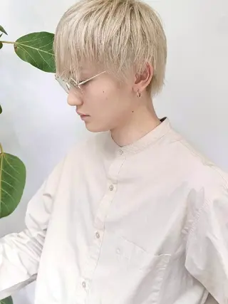 メンズ カラー ヘアアレンジ 南堀江 möwen ( メーヴェ )所属・mowen RUIのヘアスタイル