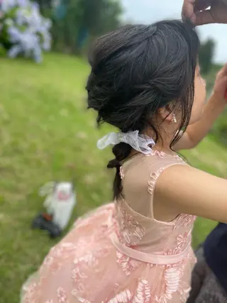 ヘアアレンジ キッズ 佐々木 麻純のヘアスタイル