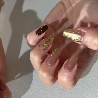 ネイル fumina 💚💛のネイルデザイン