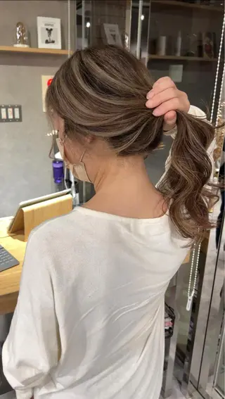 ロング REDEAL SHIBUYA所属・maya/レイヤー カット/ミインパーマのヘアスタイル