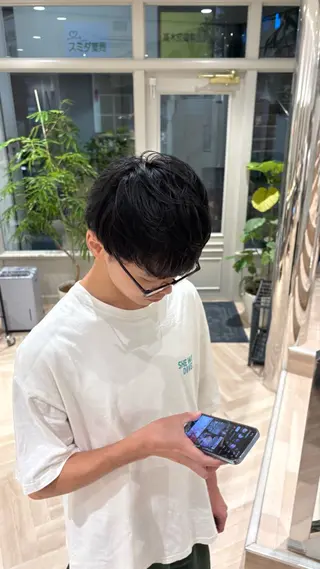 ショート 大谷 駿介のヘアスタイル