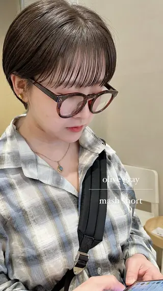 ショート カラー nakahara madokaのヘアスタイル