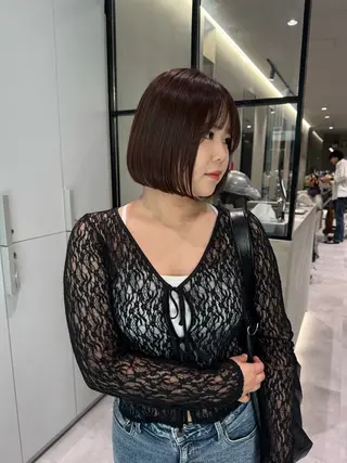 ショート ハルヒ/ハイトーン/ ボブのヘアスタイル