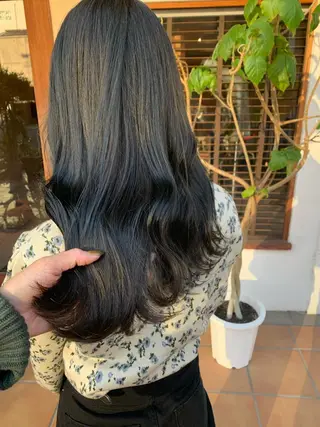 セミロング カラー ヘアアレンジ 中津/柔らかカラー/ ナガオ　イズミのヘアスタイル