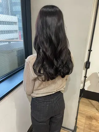 ロング カラー ヘアアレンジ Eliss Horie所属・coco♡ 韓国hairのヘアスタイル