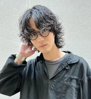 パーマ メンズ 猪原 海斗メンズパーマのヘアスタイル