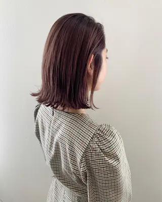ミディアム カラー 髪質改善支持率 No. 1✨mayuのヘアスタイル