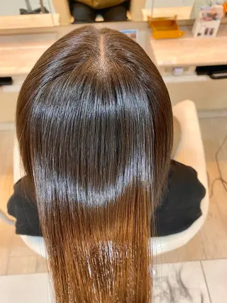 ミディアム パーマ 💎髪質改善💎艶髪 💎ブリーチ💎津村のヘアスタイル