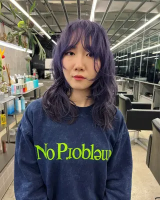 ミディアム ハッシュカット カシマハヤトのヘアスタイル