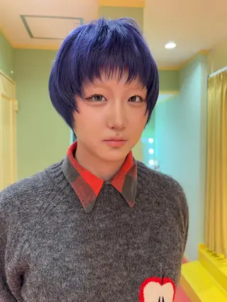 ショート カラー 山本 真之介のヘアスタイル