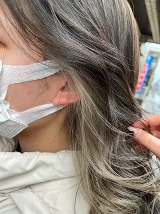 セミロング ボブ/暖色/透明 感カラー/Sachiのヘアスタイル