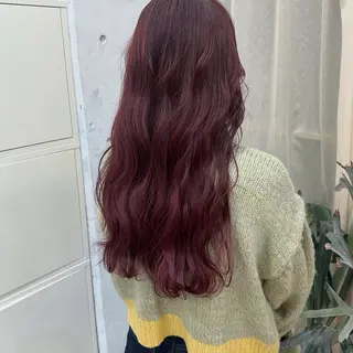 ロング カラー ヘアアレンジ MUKU ひかるのヘアスタイル