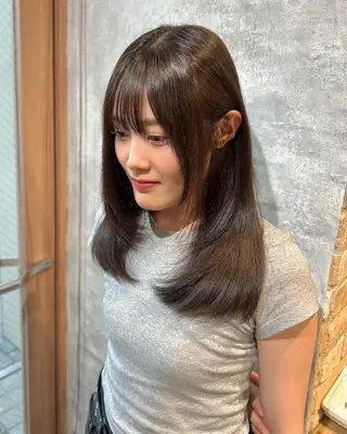 ロング カラー 透明感カラー、ネイル COCORO🎀☘️のヘアスタイル
