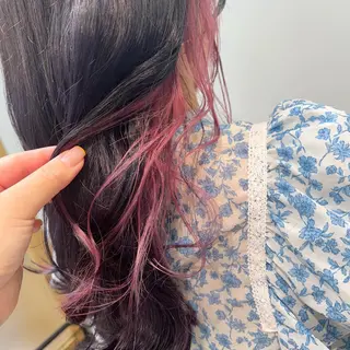 セミロング カラー ヘアアレンジ 新宿color🐝 AYAKA🌈💖のヘアスタイル