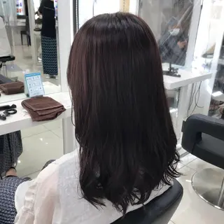 セミロング カラー 【暖色カラー特化】 中山由梨のヘアスタイル