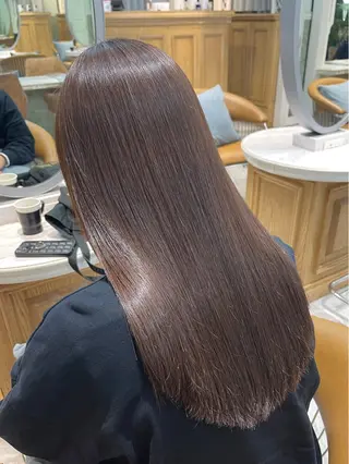 ロング 栄ハイトーン/透明感 ダブルカラーのヘアスタイル