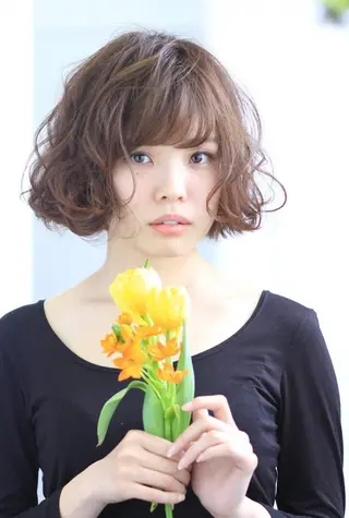 ミディアム 北谷 拓之のヘアスタイル