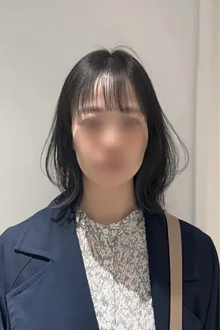 ミディアム カラー パーマ ヘアアレンジ パク・ボミン小野リエ 韓国ハーフ🦊のヘアスタイル