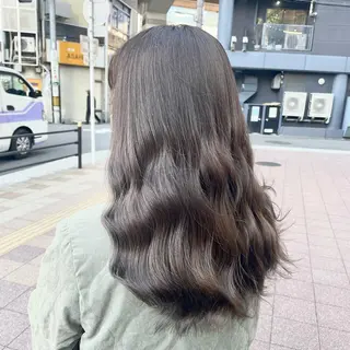 ミディアム カラー 🔵暗髪 特化🔵 梅田・増田のヘアスタイル