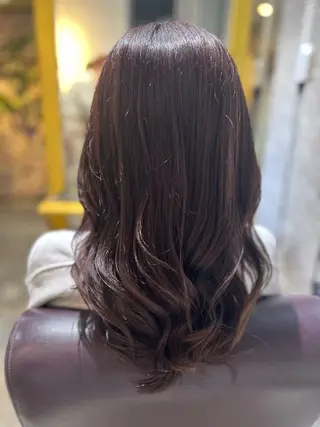 ミディアム カラー 縮毛矯正／髪質改善 🌟mizukiのヘアスタイル