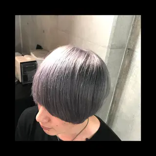 ミディアム 及川シゲル 髪質改善講師のヘアスタイル