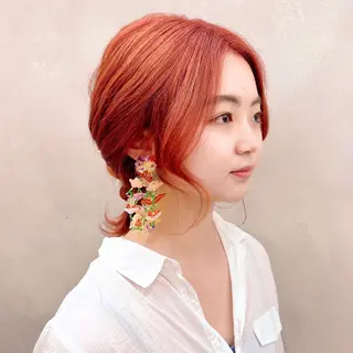 ミディアム カラー 🤍髪質改善➕透明感 カラー🤍川上葵のヘアスタイル