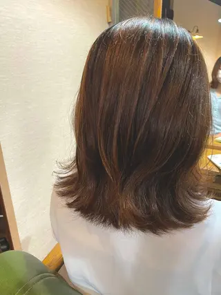 ミディアム 似合わせカラーカット 🪽chinatsuのヘアスタイル