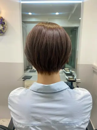 ショート カラー 山下夕月 ショート🫧ボブのヘアスタイル