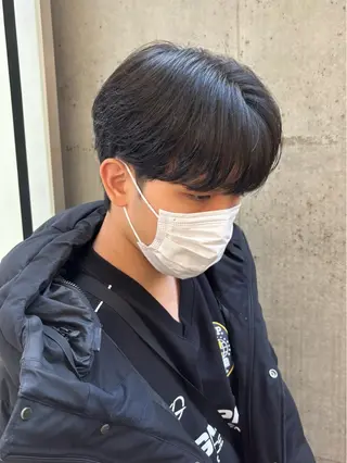 ショート パーマ メンズ カルマパーマ韓国ヘア shiryuのヘアスタイル