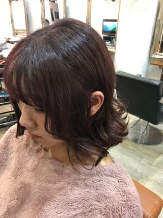 セミロング カラー Lauburu渋谷 officialのヘアスタイル