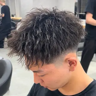 パーマ メンズ 🔥メンズカット＋パ ーマ🔥菊池一真のヘアスタイル