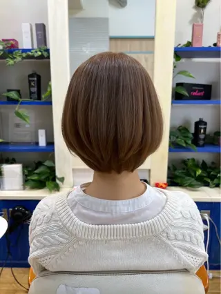 ショート カラー 細川武琉/艶カラー /Aqua limeのヘアスタイル