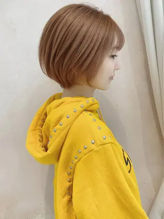 ショート カラー パーマ 韓国ヘア/髪質改善 /Harunaのヘアスタイル