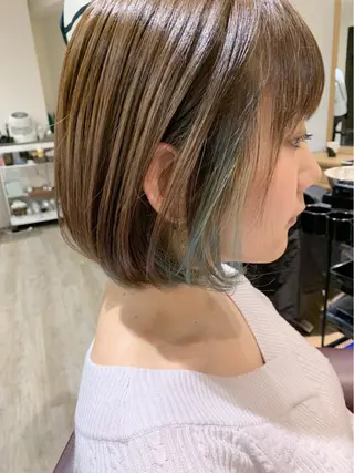 ショート カラー エクステ KAZUMAのヘアスタイル