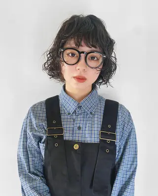 ショート カラー パーマ レイヤー/パーマ /ウルフ/nabeのヘアスタイル