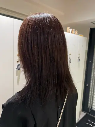 セミロング カラー モデル募集中🍤 清水 美陽のヘアスタイル