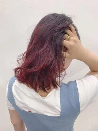 カラー 酸性ストレート/ブリ ーチなし/中村 匠のヘアスタイル