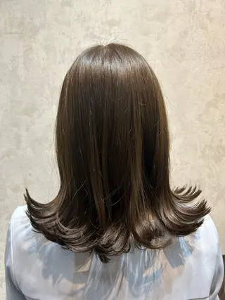ミディアム カラー ヘアアレンジ SHANTi 飯塚 ヘアセット/髪質改善のヘアスタイル
